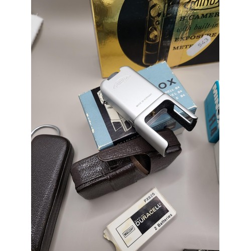 45B - Minox B Camera in Great Condition Comes with Minox Cube Flasher Flash FL4, Minox Flashgun Model B4&n... 