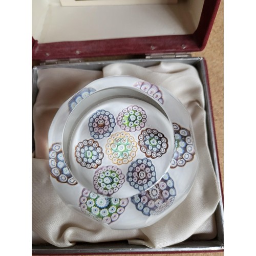 35 - Limited Edition Edinburgh Crystal Opaline Garden Paperweight Boxed With COA Excellent Condition ... 