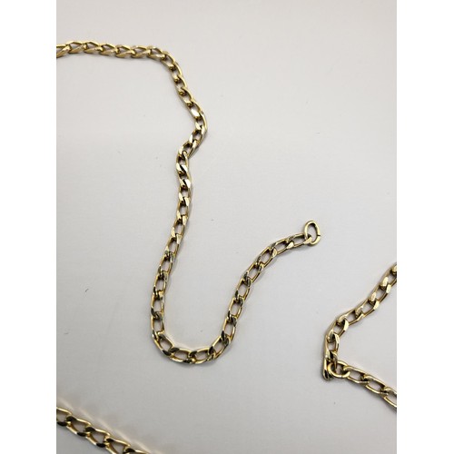 4 - Yellow Gold Necklace Unhallmarked But Carefully Acid Tested as Gold Weighs 10.9g 