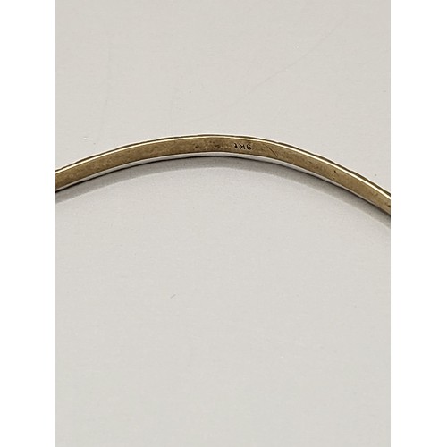 38 - Two 9ct Gold Bangles Weighs 7.8g They Measure 21cm In Circumference They Are A Little Misshaped Not ... 