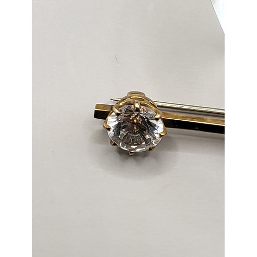 41 - Antique 9ct Gold & White Sapphire Brooch & Ring in Lovely Condition Brooch Measures 6cm &... 