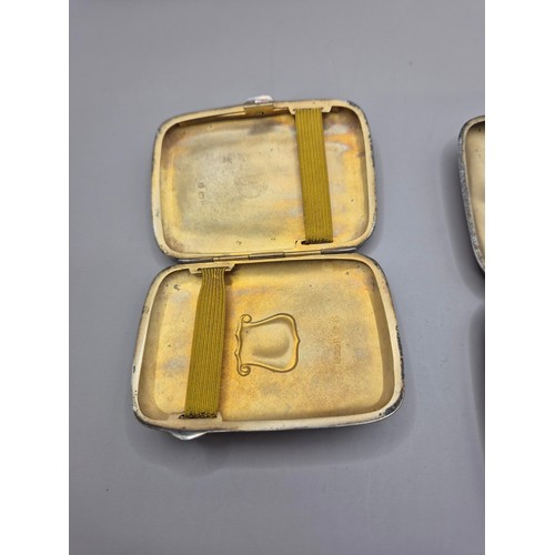 57 - Two Sterling Silver Cigarette Cases Weight 112g