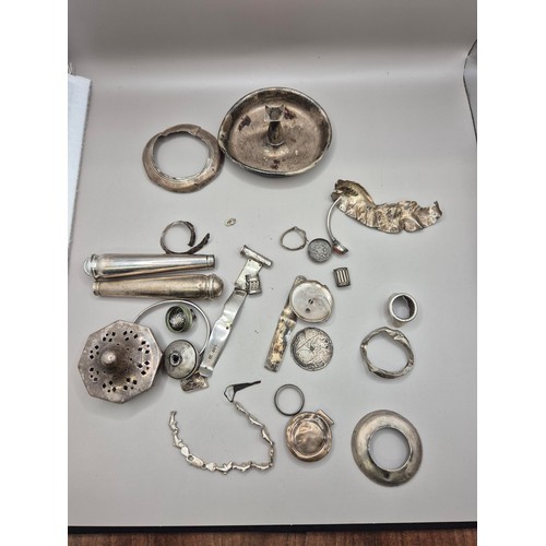 62 - Collection of Sterling Silver Items (Handles are Weighted) Weight 246g