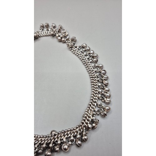 70 - Antique Silver Tribal Necklace Unhallmarked But Has Been Tested Measures 42cm Long unclasped Weighs ... 