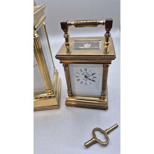 80 - L' Epee, French Made, Carriage Clock, Standard Alarm Clock in Working Order With Inscription to R.B.... 