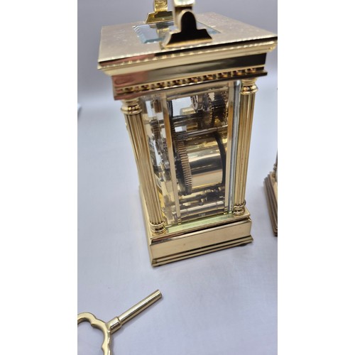 80 - L' Epee, French Made, Carriage Clock, Standard Alarm Clock in Working Order With Inscription to R.B.... 