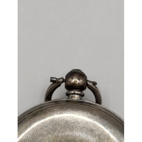 88 - David Cormack of Wick Sterling Silver Pocket Watch Not Working & Has Small Hairline on Enamel Di... 