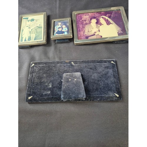 96 - Four Sterling Silver Photo Frames