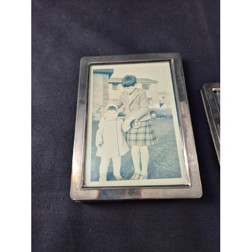 96 - Four Sterling Silver Photo Frames