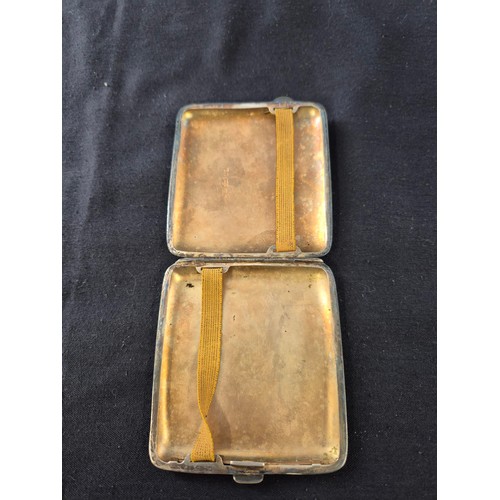 99 - Sterling Silver Cigarette Case Weighs 97g