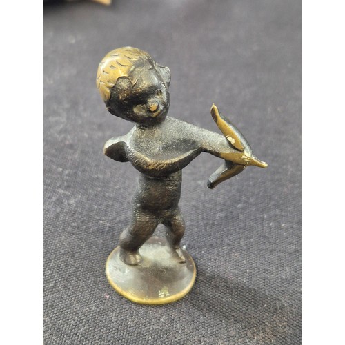 105 - Three Small Ornaments to Include Two Birds & CherubBoth Birds are 7cm TallCherub 5cm