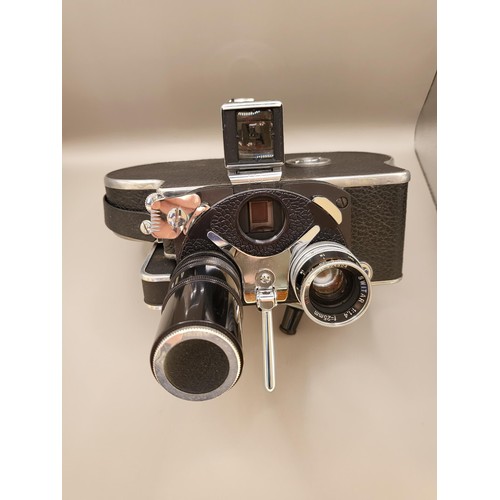 65A - A Cased Paillard Bolex H16 Reflex 16mm Camera Comes With A Switar 1:1,4 F=25mm Lens The Item is Unte... 