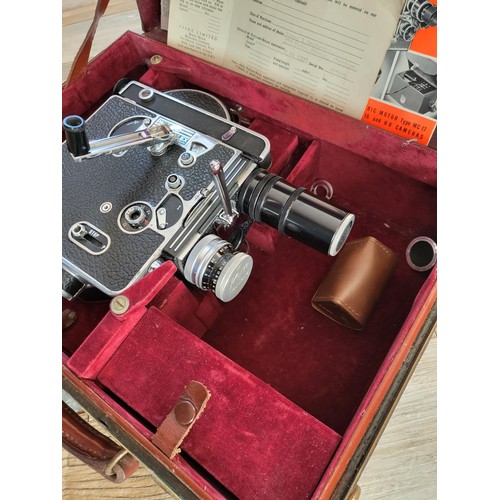 65A - A Cased Paillard Bolex H16 Reflex 16mm Camera Comes With A Switar 1:1,4 F=25mm Lens The Item is Unte... 