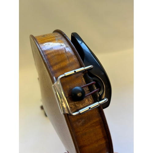 121A - Husson & Buthod Violin label marked to the interior ''Aux Grands Magasins Instruments'', Dated 1... 