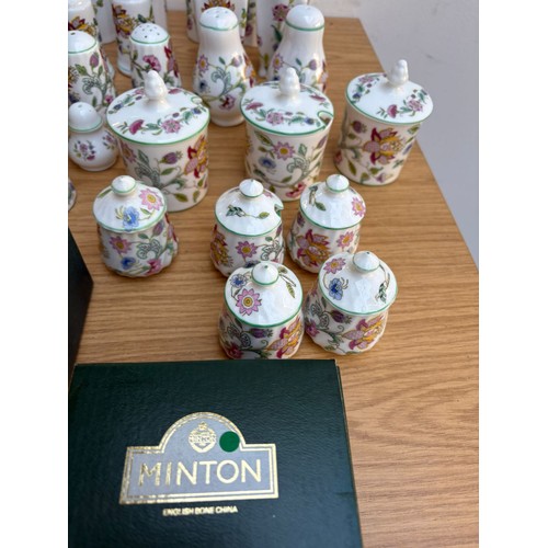 Minton Haddon Hall Salt & Pepper Cruets, Egg Cups & Large Dish 36 in ...