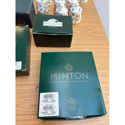 Minton Haddon Hall Salt & Pepper Cruets, Egg Cups & Large Dish 36 in ...
