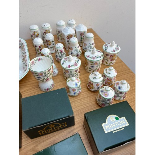 Minton Haddon Hall Salt & Pepper Cruets, Egg Cups & Large Dish 36 in ...