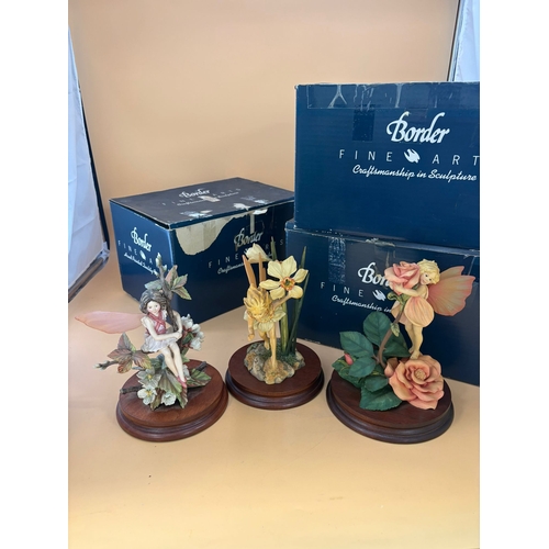 112 - Three Border Fine Arts Limited Edition Flower Fairy Figures to Include 