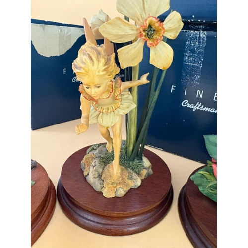 112 - Three Border Fine Arts Limited Edition Flower Fairy Figures to Include 