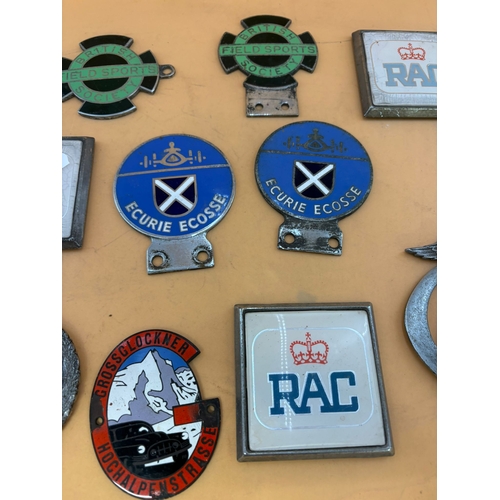 Collection of Car Badges to Include AA & RAC