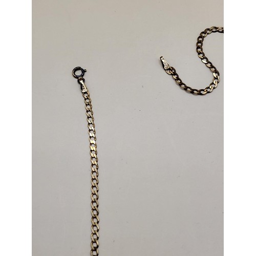 12 - 9ct Gold Chain Fully Hallmarked with 9ct Back and Front Locket Weight of Chain is 2.5g Chain Measure... 