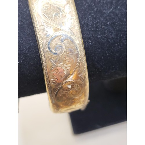 19 - Two 9ct Rolled Gold Bangles in Reasonable Good Condition&nbsp;