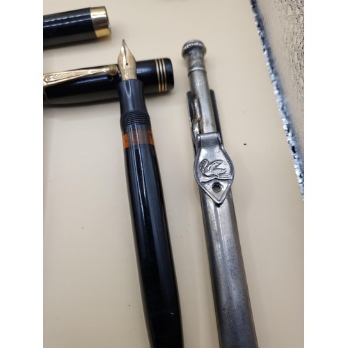 34 - Collection of Fountain Pens Includes Sheaffer Parker, And Very Nice Waterman Cased Set & Others ... 