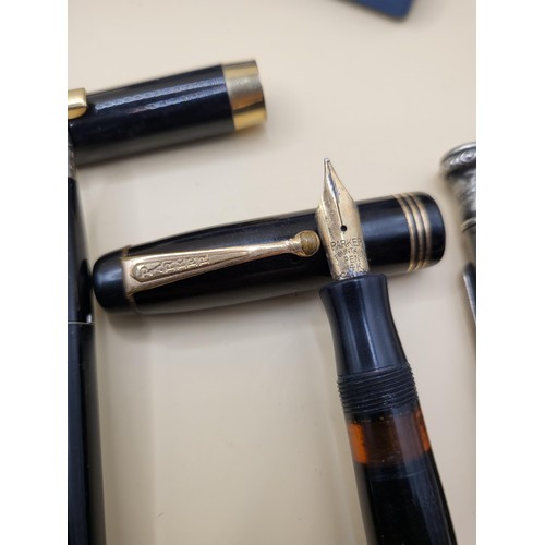 34 - Collection of Fountain Pens Includes Sheaffer Parker, And Very Nice Waterman Cased Set & Others ... 