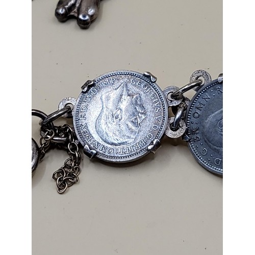 45 - Three Silver Charm Bracelets Complete Weight 39g&nbsp;