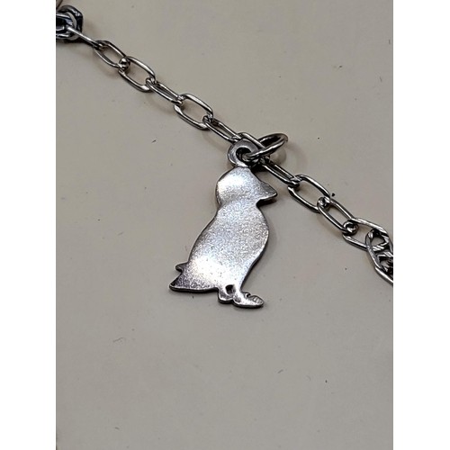 45 - Three Silver Charm Bracelets Complete Weight 39g&nbsp;