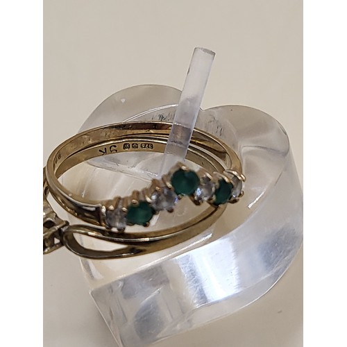 58 - Two 9ct Gold Rings Fully Hallmarked Weighs 1.8g&nbsp;