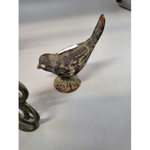 259 - Job Lot of Sculpted metal Object Includes Two Mcphail Collection Depicting a Bird & Dolphin