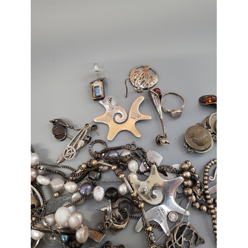 8 - Collection of Mixed Sterling & 925 Jewellery Weighs 245g