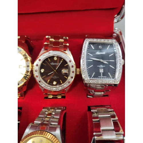 5 - 24 Fashion Watches Includes 6 Gems Ingersoll Watches All Need Batteries But in New Condition