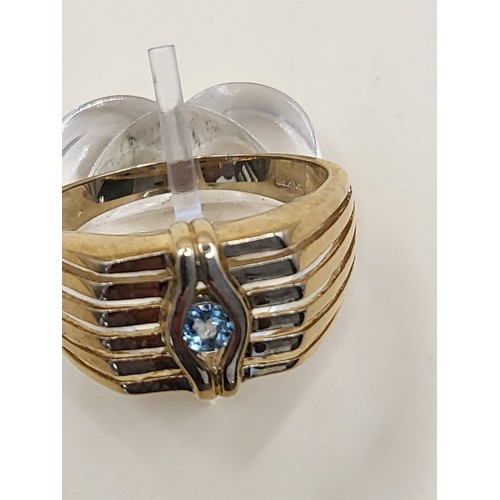12 - 9ct Gold Gent's Small Topaz Ring Size Y Weighs 5.9g Fully Hallmarked Good Condition&nbsp;