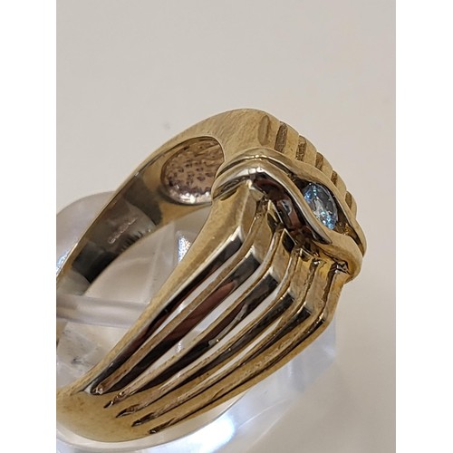 12 - 9ct Gold Gent's Small Topaz Ring Size Y Weighs 5.9g Fully Hallmarked Good Condition&nbsp;