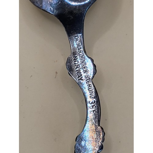 37 - Six Sterling Silver Teaspoons along with a Sterling Napkin Ring Weighs 74g&nbsp;