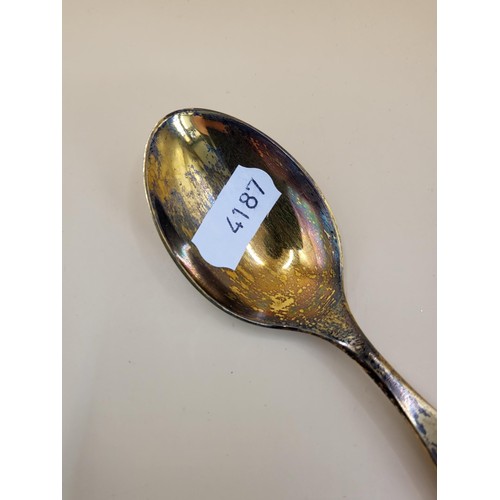 38 - Anton Michelson Vintage 1960s Danish Sterling Silver Christmas Spoon Nice Condition Weighs 49g Measu... 