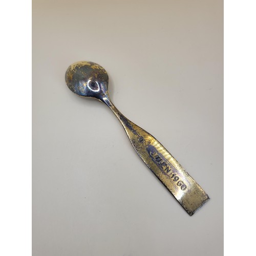 38 - Anton Michelson Vintage 1960s Danish Sterling Silver Christmas Spoon Nice Condition Weighs 49g Measu... 