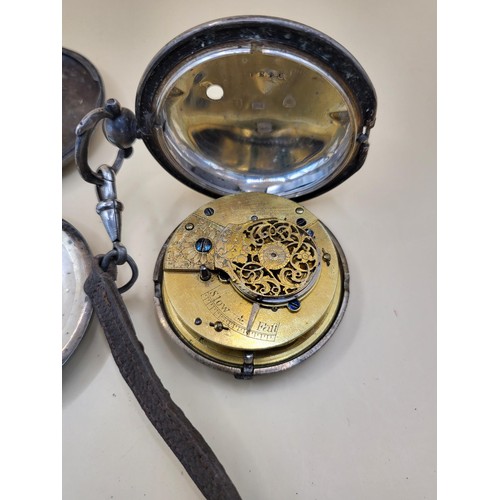 61 - Vintage Sterling Pocket Watch in need of Some Repairs along with Vintage Brevet Stop Watch Not Worki... 
