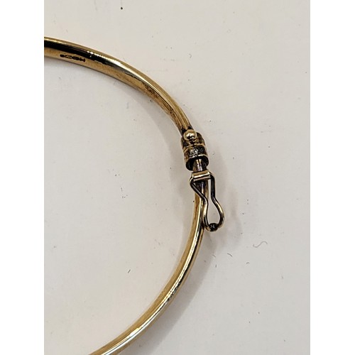 48 - 9ct Gold Twisted Design Bangle Fully Hallmarked Fit Wrist Size 19cm in Circumference Good Condition ... 