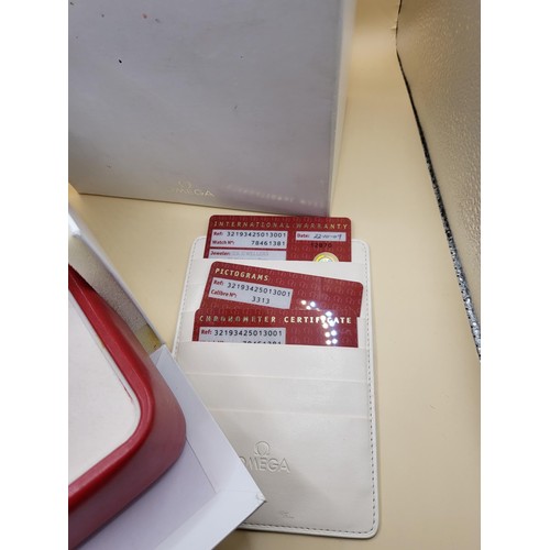 24 - Omega Speedmaster Broad Arrow321.93.42.50.13.0012009 in Great Condition With 18ct Rose Gold Bezel, C... 