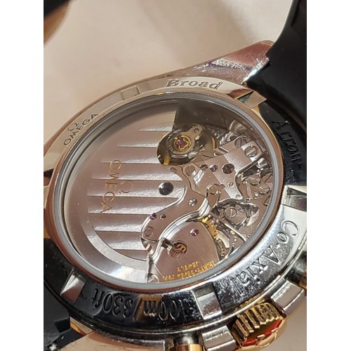 24 - Omega Speedmaster Broad Arrow321.93.42.50.13.0012009 in Great Condition With 18ct Rose Gold Bezel, C... 