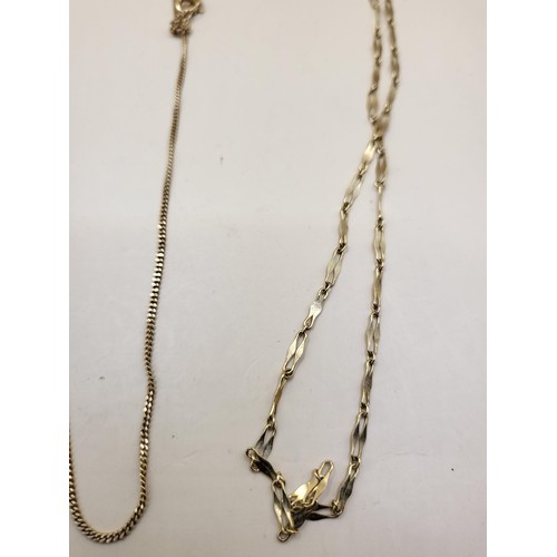 57 - Two 9ct Gold Chains Weighs 4.2g Both Fully Hallmarked&nbsp;