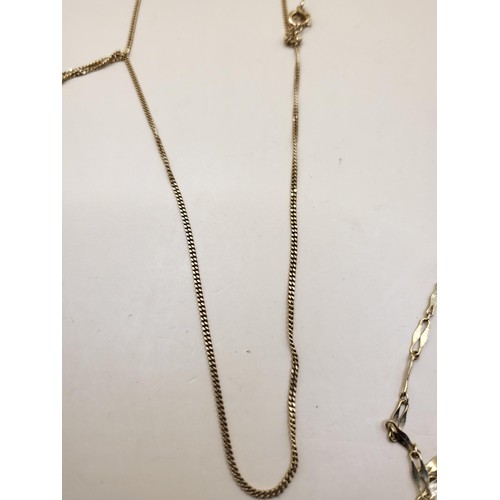 57 - Two 9ct Gold Chains Weighs 4.2g Both Fully Hallmarked&nbsp;