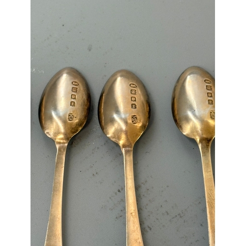 165 - Six Sterling Silver Tea Spoons Weighs 58g