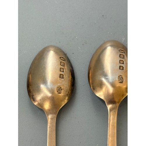 165 - Six Sterling Silver Tea Spoons Weighs 58g