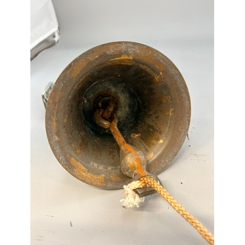 175 - Vintage Maritime Brass Ships Bell&nbsp;Height of Bell 18cm