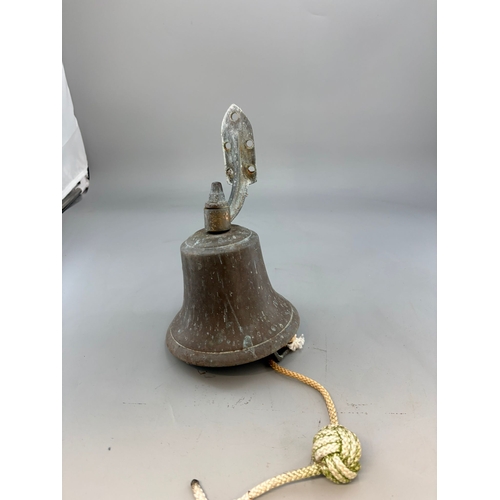 175 - Vintage Maritime Brass Ships Bell&nbsp;Height of Bell 18cm