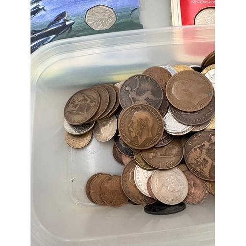 193 - Collection of Mixed Coin Denominations to Include 50p's, &pound;2 Coin & Pennies&nbsp;